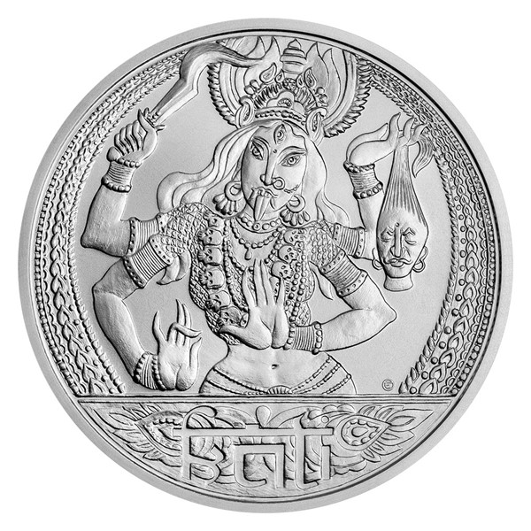Silver coin Universal Goddess - Frigg stand